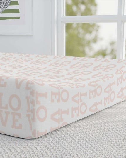Customizable Luxurious Monogrammed Baby Changing Pad for Valentine's Day