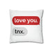 Love Infused Decorative Pillow Case for Valentine's Day