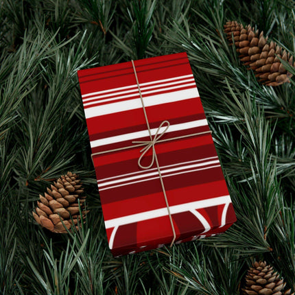 Luxurious Customizable Red Holiday Gift Wrap Set - Elevate Your Present Experience