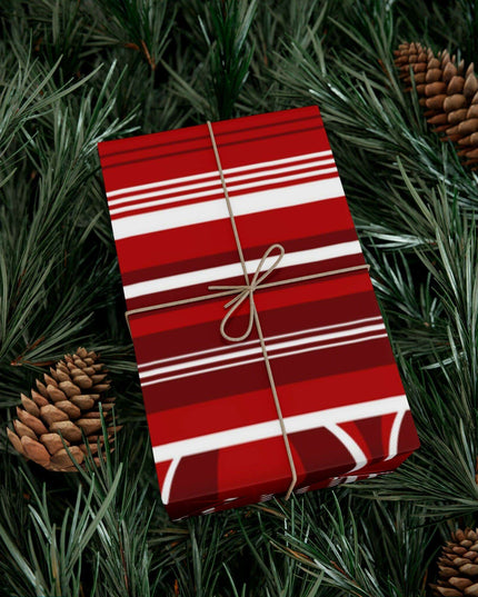 Luxurious Customizable Red Holiday Gift Wrap Set - Elevate Your Present Experience