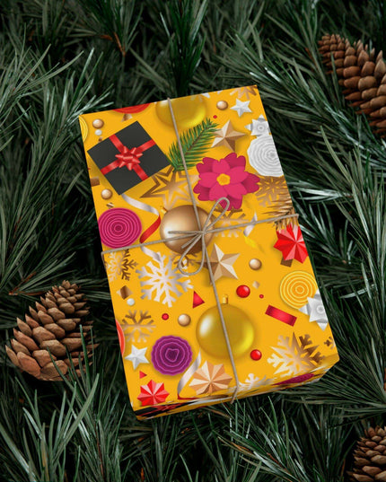 Exquisite 3D Luxury Christmas Gift Wrap Collection: Matte & Satin Options
