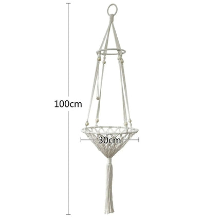 Spacious Macrame Pet Hammock - Stylish Hanging Swing Bed for Cats and Dogs, Cozy Home Accessory, Perfect Gift for Furry Friends