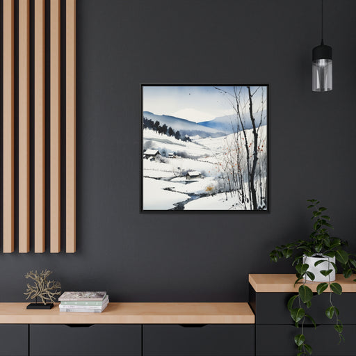 Elite Winter Canvas Print - Sustainable Pinewood Frame