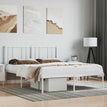 White / 120 x 200 cm / with headboard & footboard