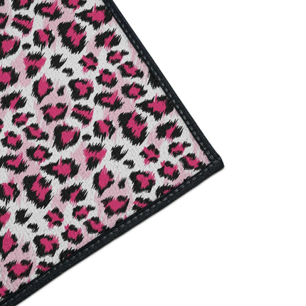 Stylish Pink Leopard Print Area Rug for a Trendy Home Refresh