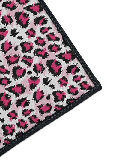Stylish Pink Leopard Print Area Rug for a Trendy Home Refresh