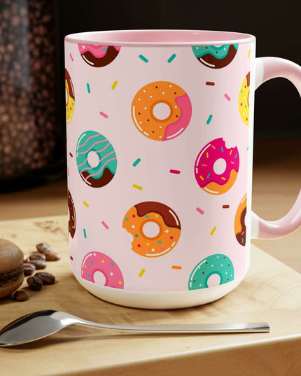 Sophisticated Two-Tone Ceramic Mug Collection - 15oz by Maison d'Elite