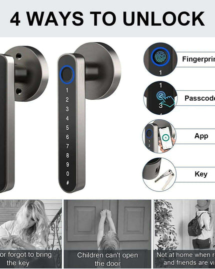 Innovative Smart Round Bedroom Door Lock with Enhanced Security Features