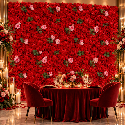Elegant Floral Wall Art Handmade with Cotton, Silk, and Artificial Blooms - Très Elite