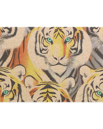 Tiger 3D Coir Fiber Welcome Mat for Outdoor Entryways - Stylish and Functional