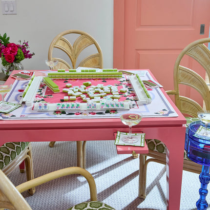 OMM Camellia Mahjong Mat - Durable, Non-Slip, Easy to Clean Surface