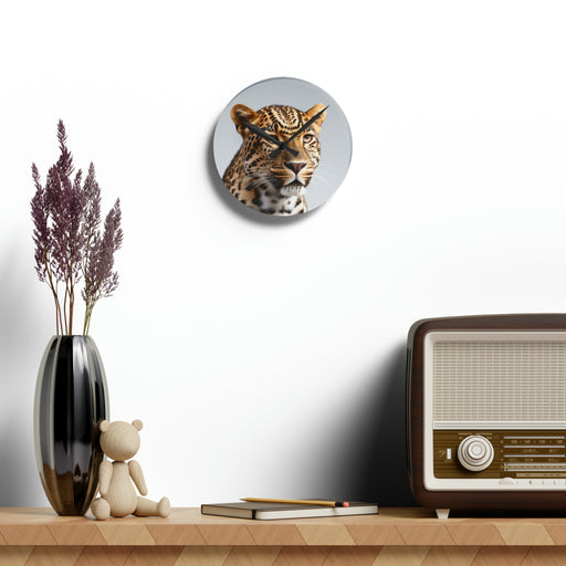 Tiger Wall Clocks - Round and Square Shapes, Multiple Sizes | Vibrant Prints, Keyhole Hanging Slot