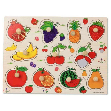 Interactive Montessori Wooden Puzzle Set - Fun Learning Toy for Early Childhood Development