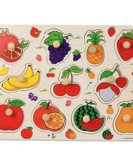 Interactive Montessori Wooden Puzzle Set - Fun Learning Toy for Early Childhood Development