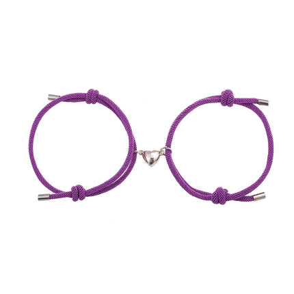 Peekaboo Studio Simple Nylon Love Magnetic Bracelet - Adjustable & Dur