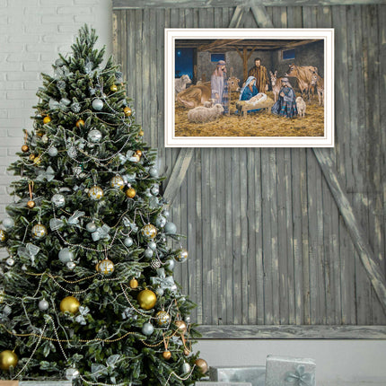Bonnie Mohr Nativity Wall Art Print - Framed, Multicolor Home Decor