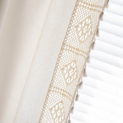 Peekaboo Studio Handmade Cotton Linen Semi-Transparent Partition Curta