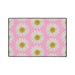 Chic Pink Daisy Personalized Area Rug with Non-Slip Backing - Luxurious Design