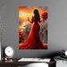 Red Wine Wedding Matte Posters - Elegant Decor Prints with Matte Sophistication