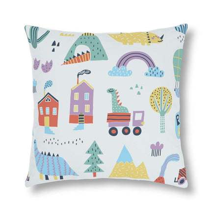 Colorful Nordic Floral Kids' Outdoor Waterproof Cushion Collection - Fun Zippered Pillows for Playtime Excitement