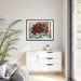 Elite Home Décor: Chic Rose Vase Canvas Print - Elegant Wall Art