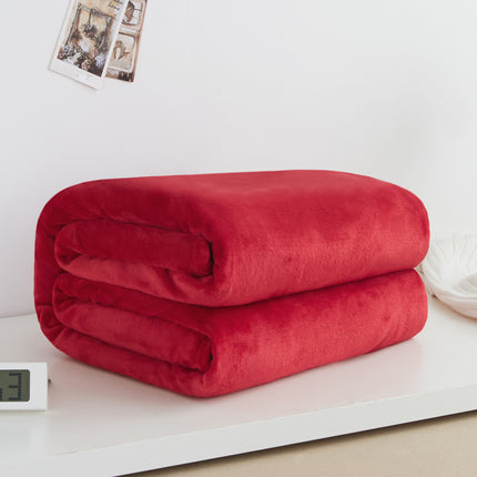 Peekaboo Studio Flannel Coral Blanket - Soft, Cozy, and Warm