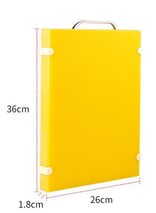 Non Slip PE Cutting Board Set Yellow White Sizes 33x23 to 50x34.5 cm