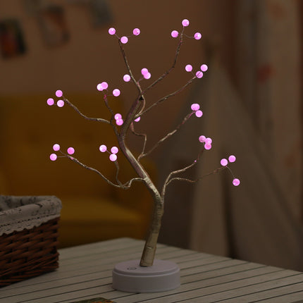 LED Pearl Tree Light USB Touch Night Light With 108 LEDs Christmas Decor