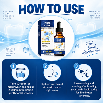 Damaged Gum Repair Care Gel Serum – Soothes Sore Gums & Deep Cleans Teeth