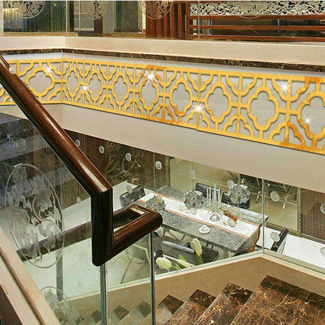 Sophisticated 3D Acrylic Crystal Wall Decals - Luxurious Home Decor in Elegant Gold, Silver, Black, and Red