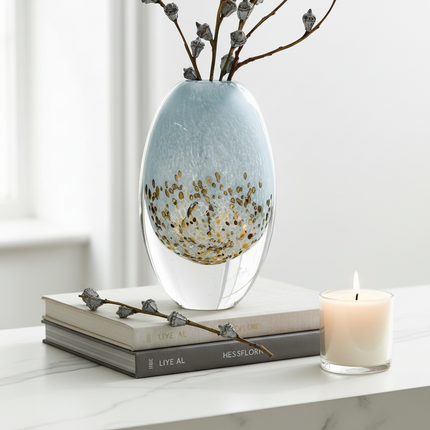 Modern Colored Glaze Vase High End Hydroponic Flower Art Table Vase Large