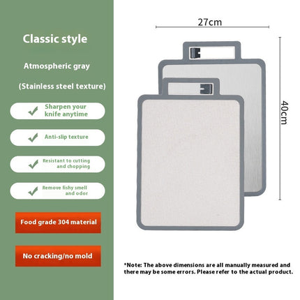 304 Stainless Steel Double Sided Chopping Board For Kitchen