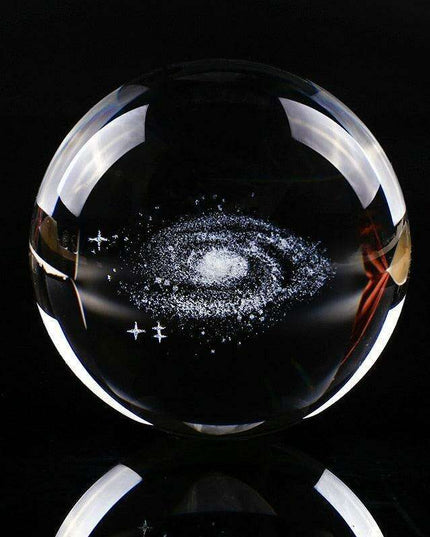 Galactic Elegance: Handcrafted K9 Crystal Celestial Sphere