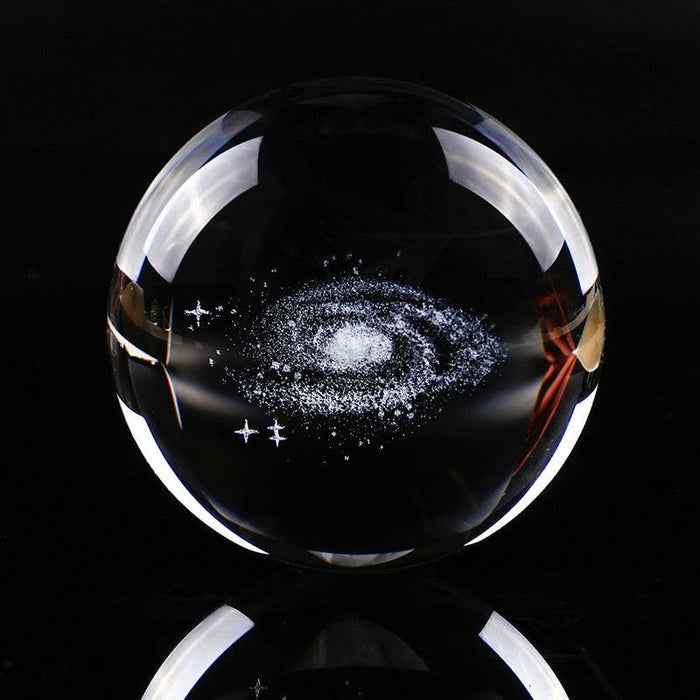 Celestial 6CM K9 Crystal Galaxy Miniatures Sphere