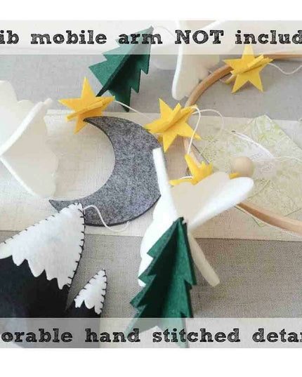 Tranquil Dreams: Eco-Conscious Handcrafted Baby Crib Mobile