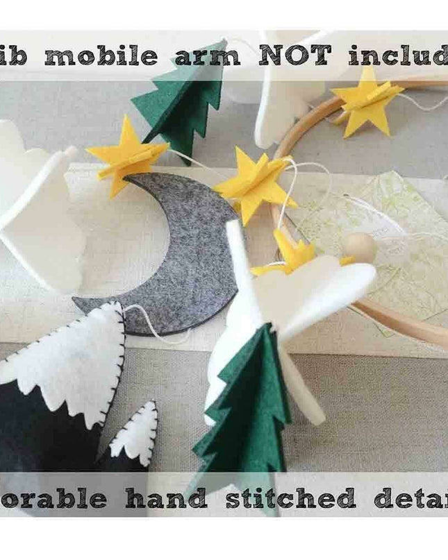 Tranquil Dreams: Eco-Conscious Handcrafted Baby Crib Mobile