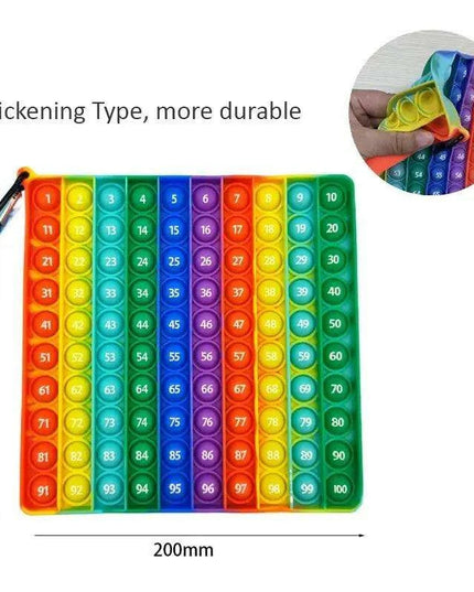 Math Pop Sensory Silicone Toy Set for Interactive Learning