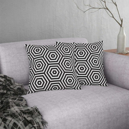 Stylish Waterproof Geometric Floral Throw Pillows for Indoor and Outdoor Decor