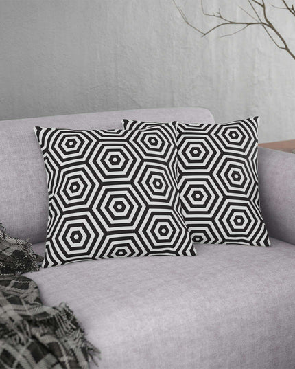 Stylish Waterproof Geometric Floral Throw Pillows for Indoor and Outdoor Decor