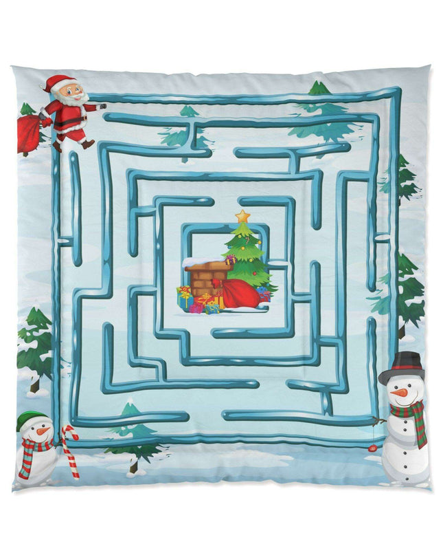 Elegant Winter Holiday Snuggle Blanket - Luxurious Polyester Warmth for Cozy Moments
