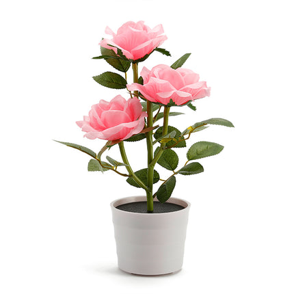 Peekaboo Studio Artificial Flower LED Pot with Timer & Color Change