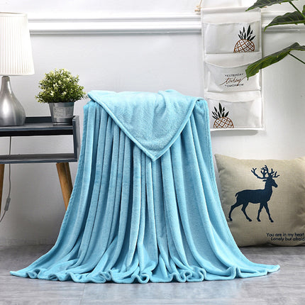 Peekaboo Studio Flannel Coral Blanket - Soft, Cozy, and Warm