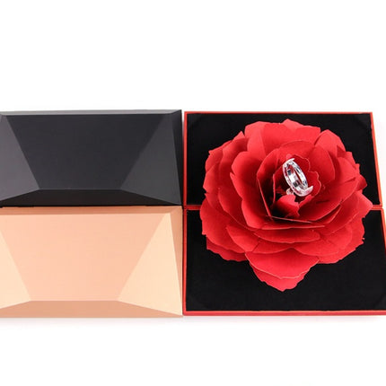 Rotating rose ring box