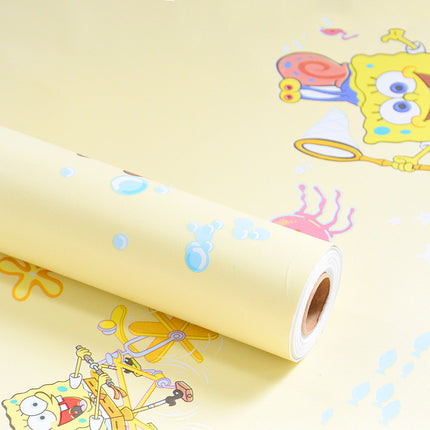 Self Adhesive Wallpaper PVC Cartoon Series Pastoral 45 Banana Stars Moon 10m