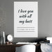 Expressive Love-Filled Matte Posters for Stylish Home Decor