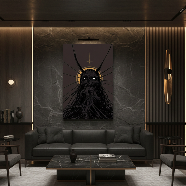 Black Monster Canvas Home Decoration Mural