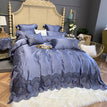 Elena purple grey / Fivepiece bed cover / Queen 1.8m