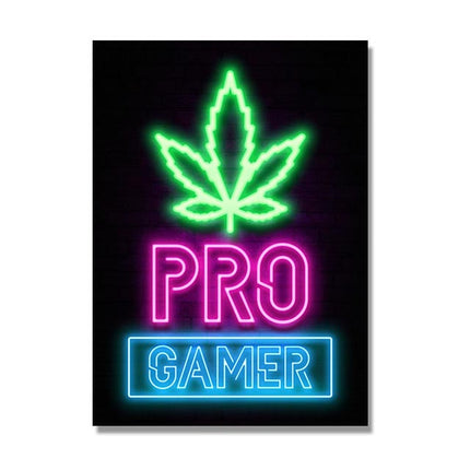Canvas Painting Game Player Quotes Mural