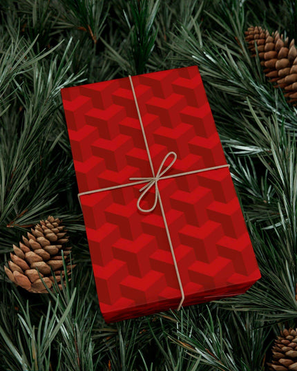 Elegant 3D Christmas Gift Wrap Set - Handcrafted Luxury Paper Collection Made in the USA