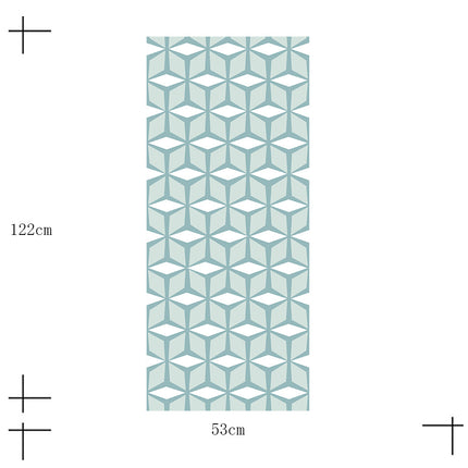 Self-Adhesive Waterproof Wall Contact Paper | Green & Grey, 53×122 cm